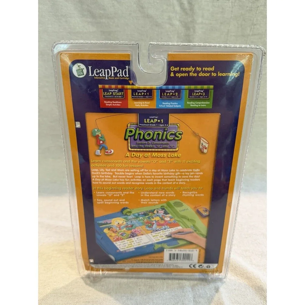 LeapFrog LeapPad Leap 1 Phonics A Day at Moss Lake Ages 4-6 Sealed NOS